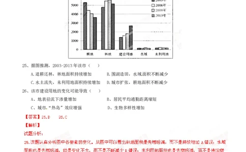 2015年高考地理试卷（安徽）（解析卷）_地理历年高考真题_新&middot;PDF版2008-2025&middot;高考地理真题_地理（按省份分类）2008-2025_2012-2025&middot;（安徽）地理高考真题