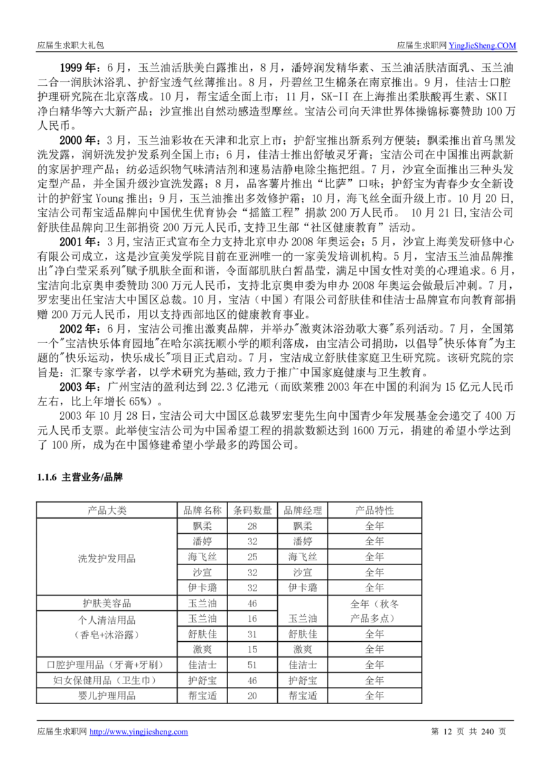 宝洁校招求职大礼包_2025春招题库汇总_快消题库-1_快消汇总_全球500强快消公司_快消大礼包