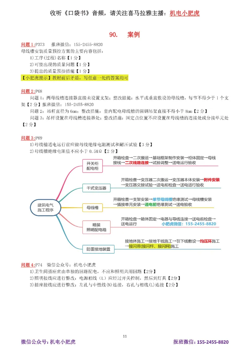 17-案例百题斩（86-90题）_2026年一级建造师_2026年一建机电_2025年一建机电SVIP_04-冲刺串讲✿考点强化✿小灶集训_17-机电《案例百题斩》小肥虎SMR