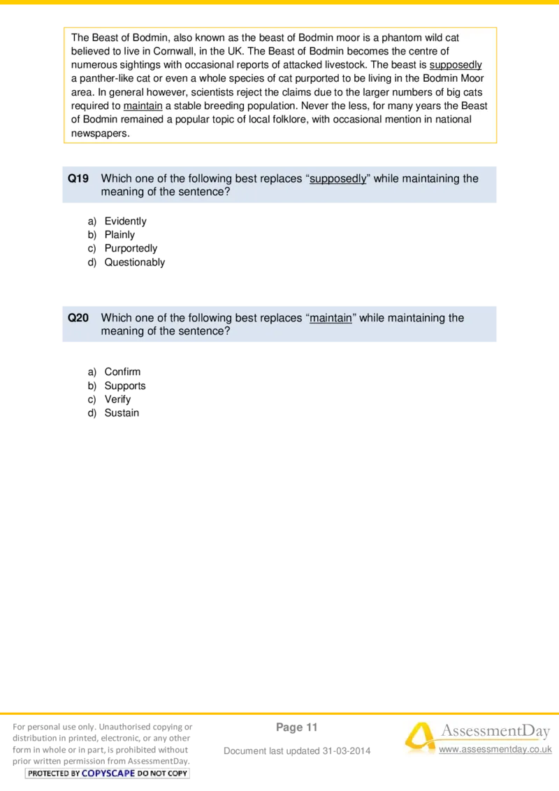 VerbalComprehensionTest5-Questions_2025春招题库汇总_八大题库-1_04八大汇总_信永中和_专业题综合知识-参考_英文题_VerbalReasoningTests