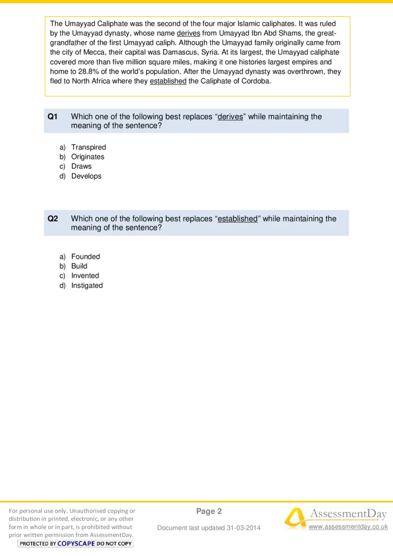 VerbalComprehensionTest5-Questions_2025春招题库汇总_八大题库-1_04八大汇总_信永中和_专业题综合知识-参考_英文题_VerbalReasoningTests