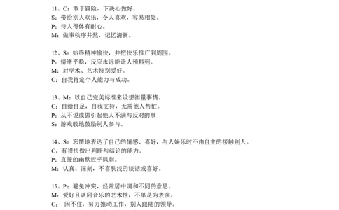 性格测试(3)_2025春招题库汇总_国企-运营商题库_电信笔试资料_最新_笔试_考前模拟2023笔试模拟题_模拟(3)