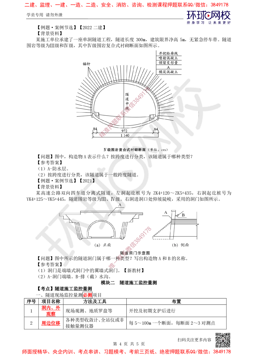 13.2025一建公路案例特训-第13讲-专题四隧道工程（1）_2026年一级建造师_2026年一建公路_2025年一建公路SVIP_04-冲刺串讲✿考点强化✿小灶集训_07-公路《案例特训班》吴然HQ