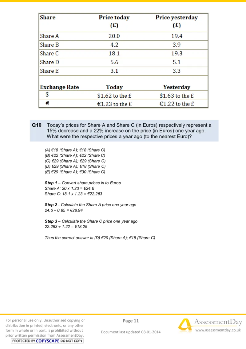 NumericalReasoningTest5-Solutions_2025春招题库汇总_八大题库-1_04八大汇总_信永中和_专业题综合知识-参考_英文题_NumericalReasoningTests