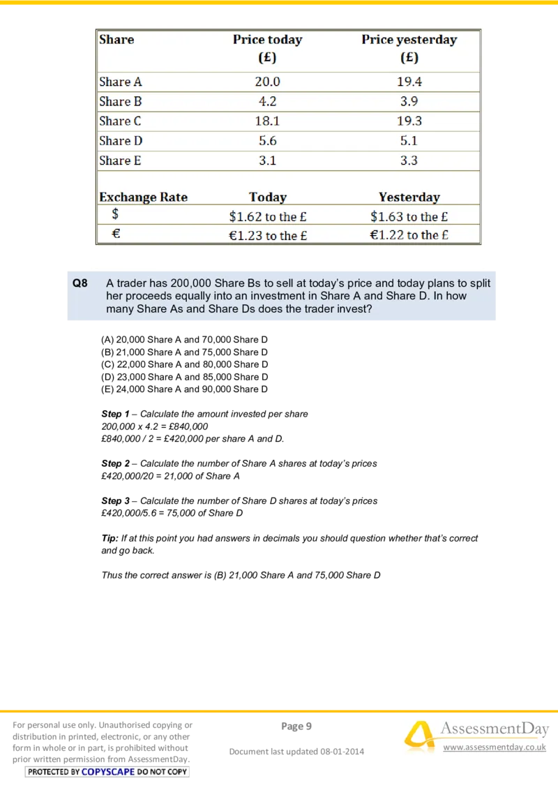 NumericalReasoningTest5-Solutions_2025春招题库汇总_八大题库-1_04八大汇总_信永中和_专业题综合知识-参考_英文题_NumericalReasoningTests