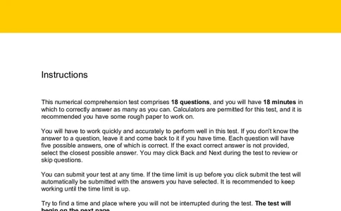 NumericalReasoningTest17-Questions_2025春招题库汇总_十大行测题库_2023年十大热门题库更新中_05、TalentQ汇总_TalentQ笔试题库中文_TalentQ（图文版-参考）_2选看通用测试题，适用于TalentQ（N多题）
