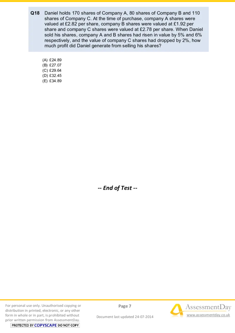 NumericalReasoningTest17-Questions_2025春招题库汇总_十大行测题库_2023年十大热门题库更新中_05、TalentQ汇总_TalentQ笔试题库中文_TalentQ（图文版-参考）_2选看通用测试题，适用于TalentQ（N多题）
