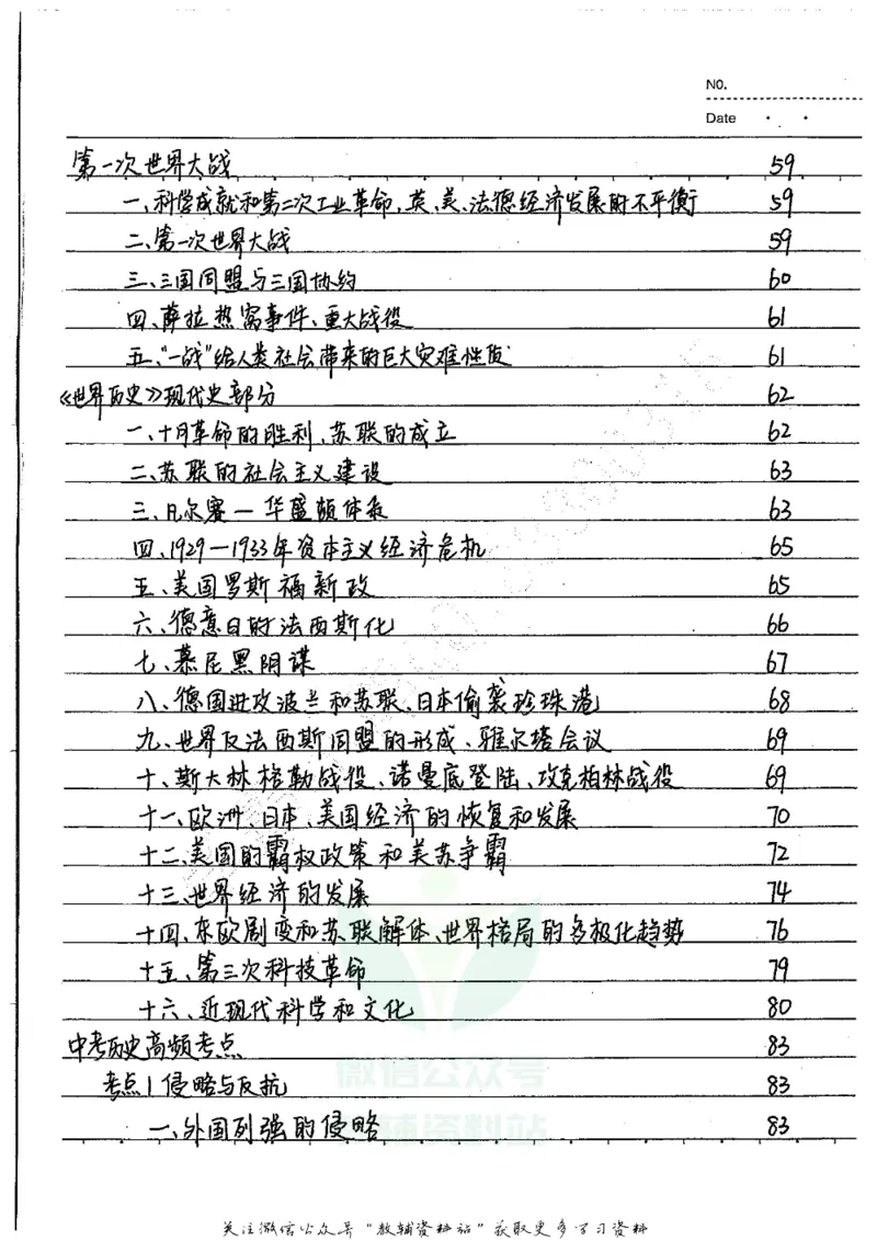 初中状元笔记历史_小学初中学霸笔记类资料汇总6.33GB_初中全科状元笔记900.07MB