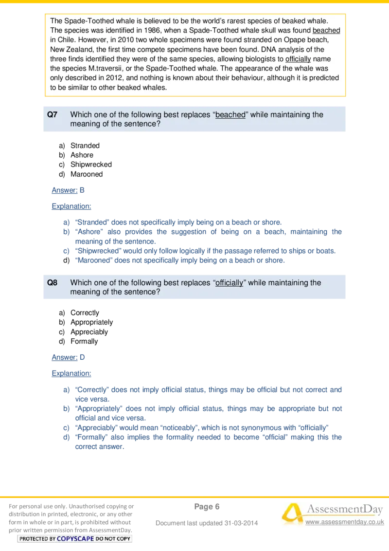 VerbalComprehensionTest5-Solutions_2025春招题库汇总_八大题库-1_04八大汇总_信永中和_专业题综合知识-参考_英文题_VerbalReasoningTests