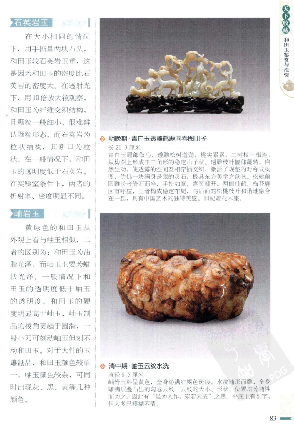 和田玉鉴赏与投资_X018-玉石珠宝鉴定教程最新合集_8、玉石翡翠鉴定与投资电子资料