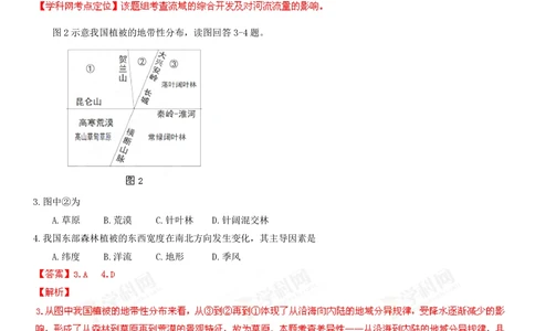 2013年高考地理试卷（山东）（解析卷）_地理历年高考真题_新&middot;PDF版2008-2025&middot;高考地理真题_地理（按试卷类型分类）2008-2025_自主命题卷&middot;地理（2008-2025）