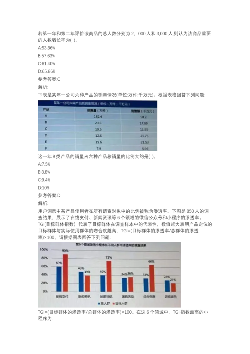 北森图表分析（可搜带解析）_2025春招题库汇总_北森_北sen_最新24届秋招题库-可搜