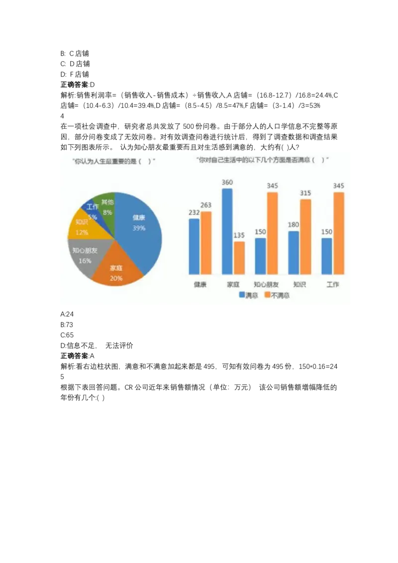 北森图表分析（可搜带解析）_2025春招题库汇总_北森_北sen_最新24届秋招题库-可搜