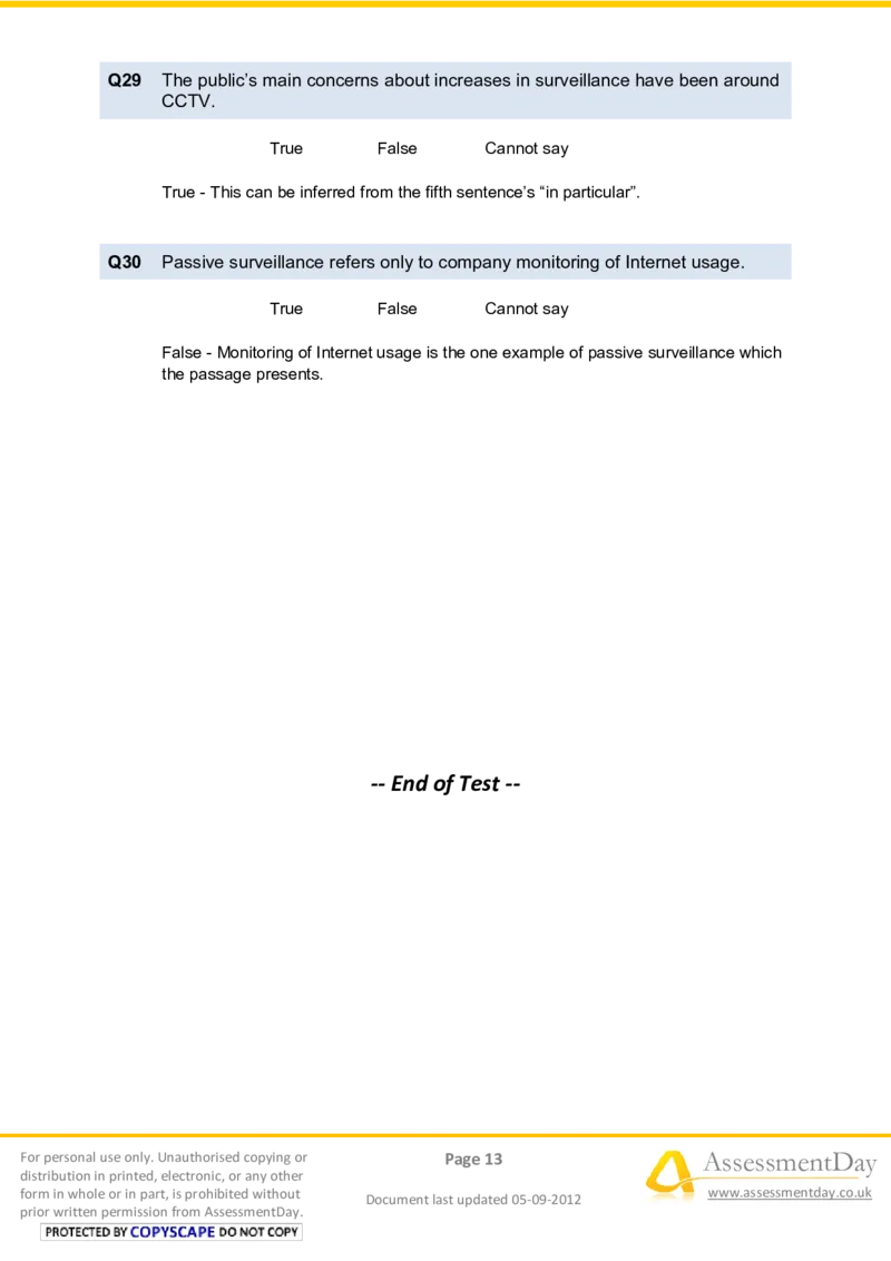 VerbalReasoningTest9-Solutions_2025春招题库汇总_八大题库-1_04八大汇总_信永中和_专业题综合知识-参考_英文题_VerbalReasoningTests