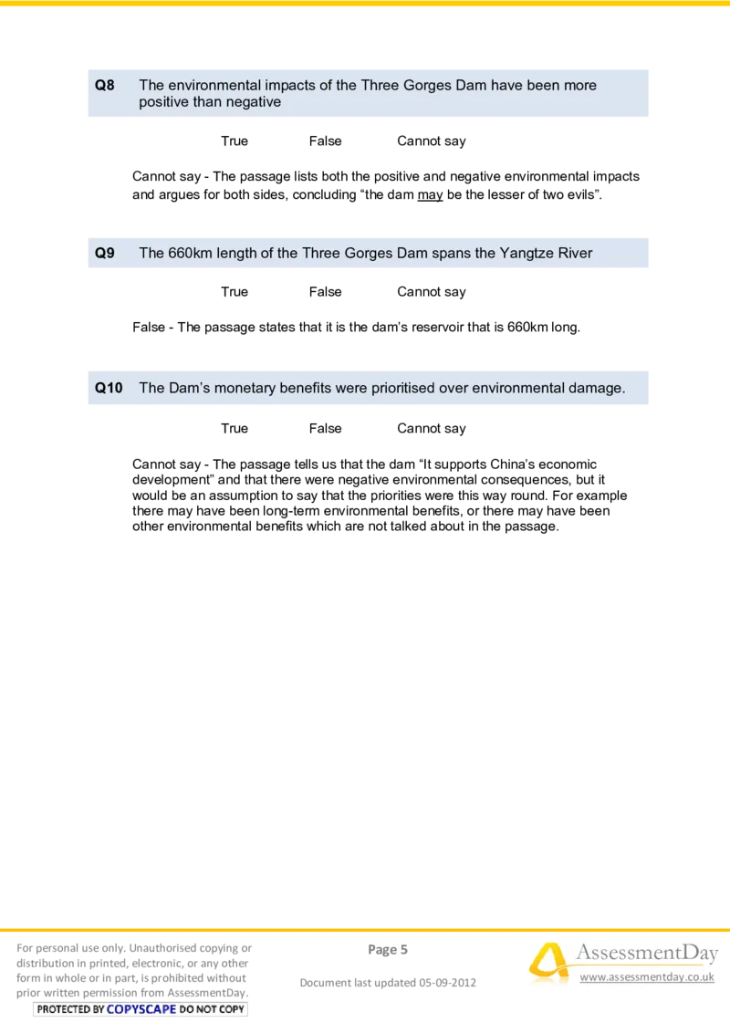 VerbalReasoningTest9-Solutions_2025春招题库汇总_八大题库-1_04八大汇总_信永中和_专业题综合知识-参考_英文题_VerbalReasoningTests