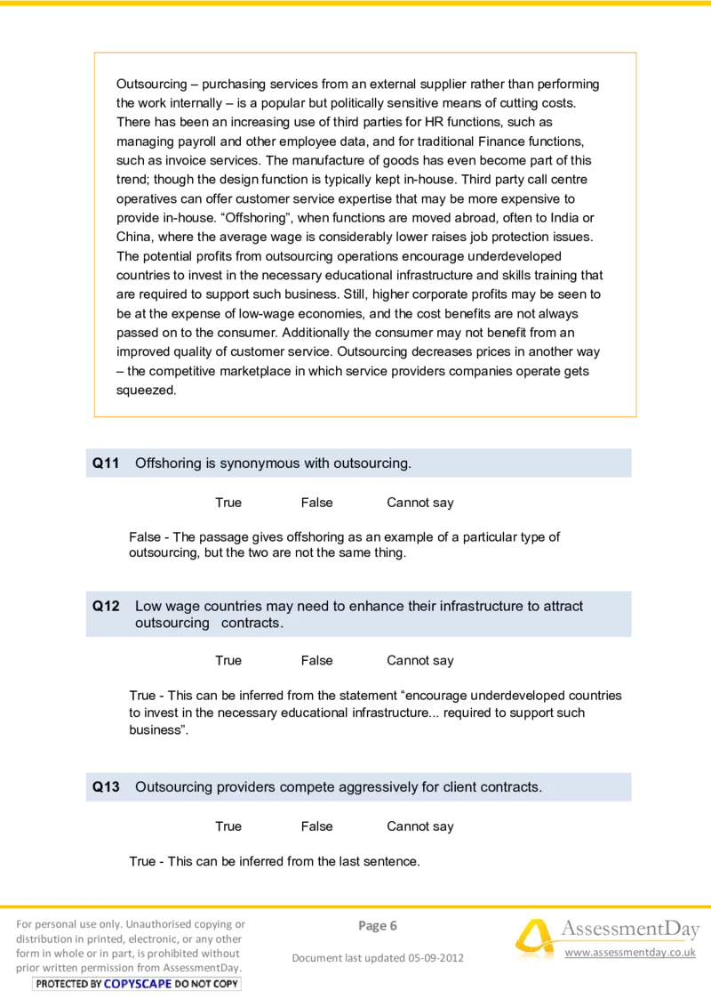 VerbalReasoningTest9-Solutions_2025春招题库汇总_八大题库-1_04八大汇总_信永中和_专业题综合知识-参考_英文题_VerbalReasoningTests