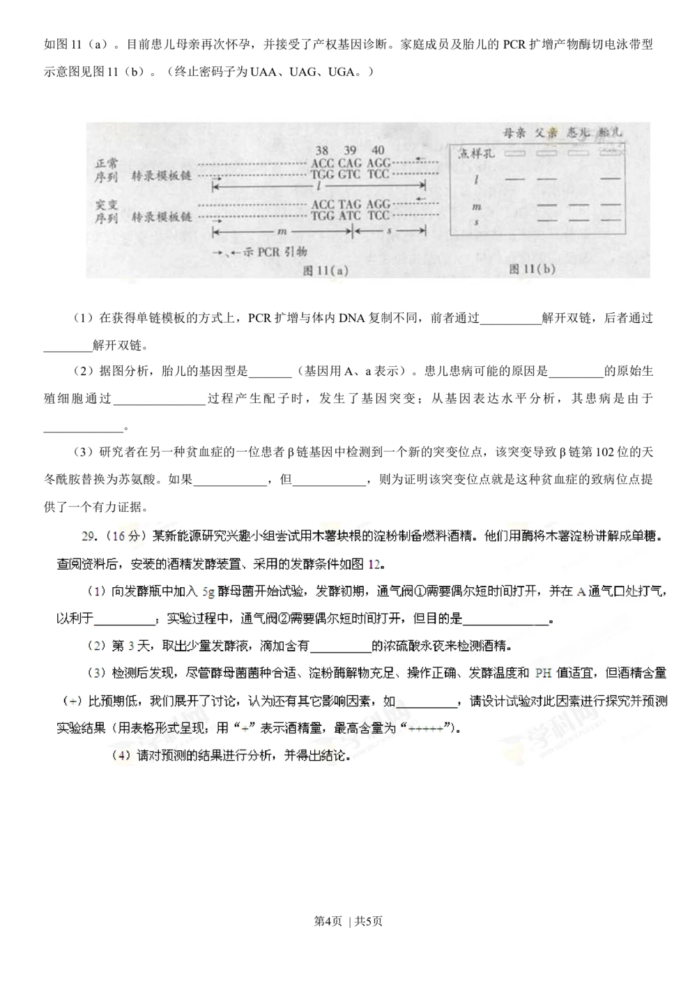 2013年高考生物试卷（广东）（空白卷）_生物历年高考真题_新&middot;Word版2008-2025&middot;高考生物真题_生物（按试卷类型分类）2008-2025_自主命题卷&middot;生物（2008-2025）