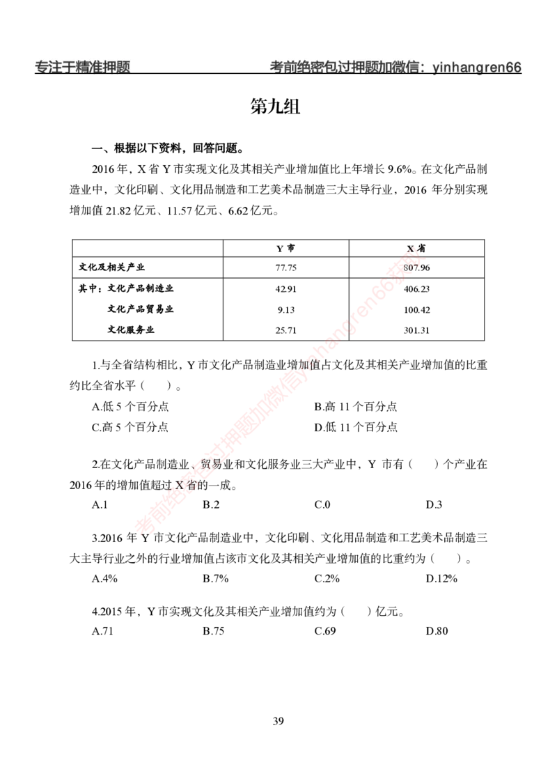 狂训实战-狂训实战-资料分析-学生版_2025春招题库汇总_银行题库-1_银行全套上岸资料_讲义+题库+冲刺_04、考前冲刺题库（特训冲刺高分题库+详解）全