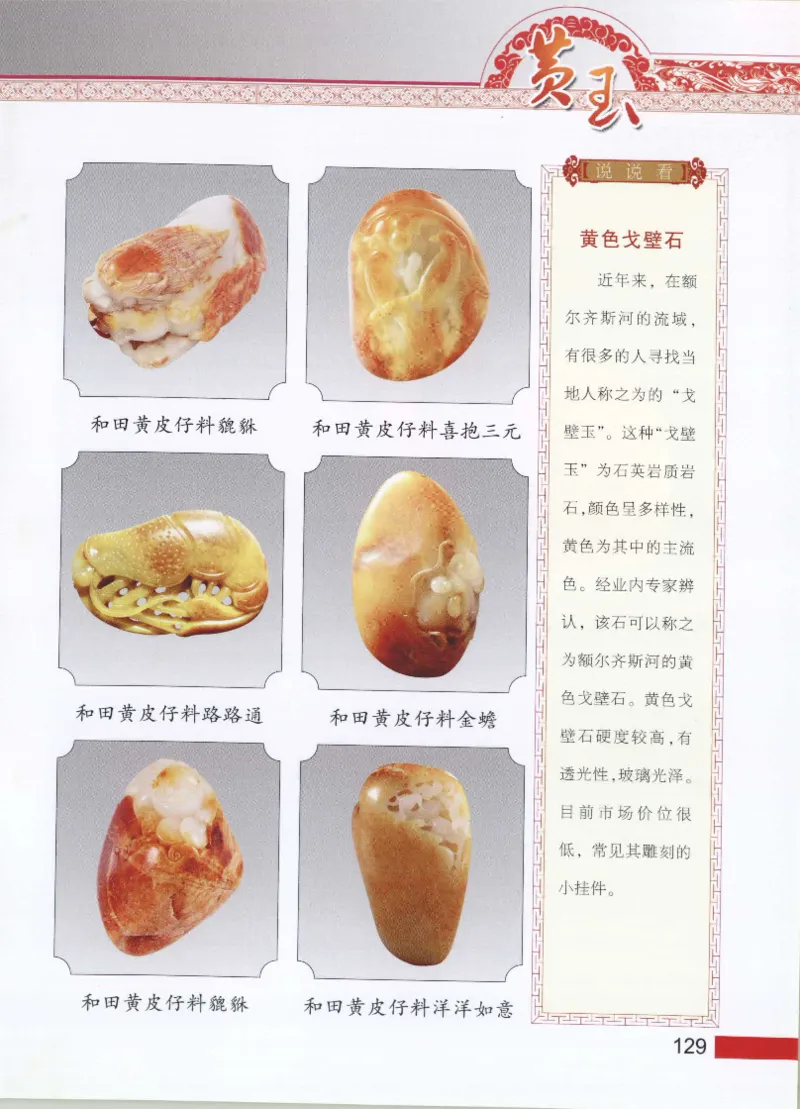 中国新疆和田玉黄玉__X018-玉石珠宝鉴定教程最新合集_7、和田玉鉴定专题全套课程_和田玉电子书