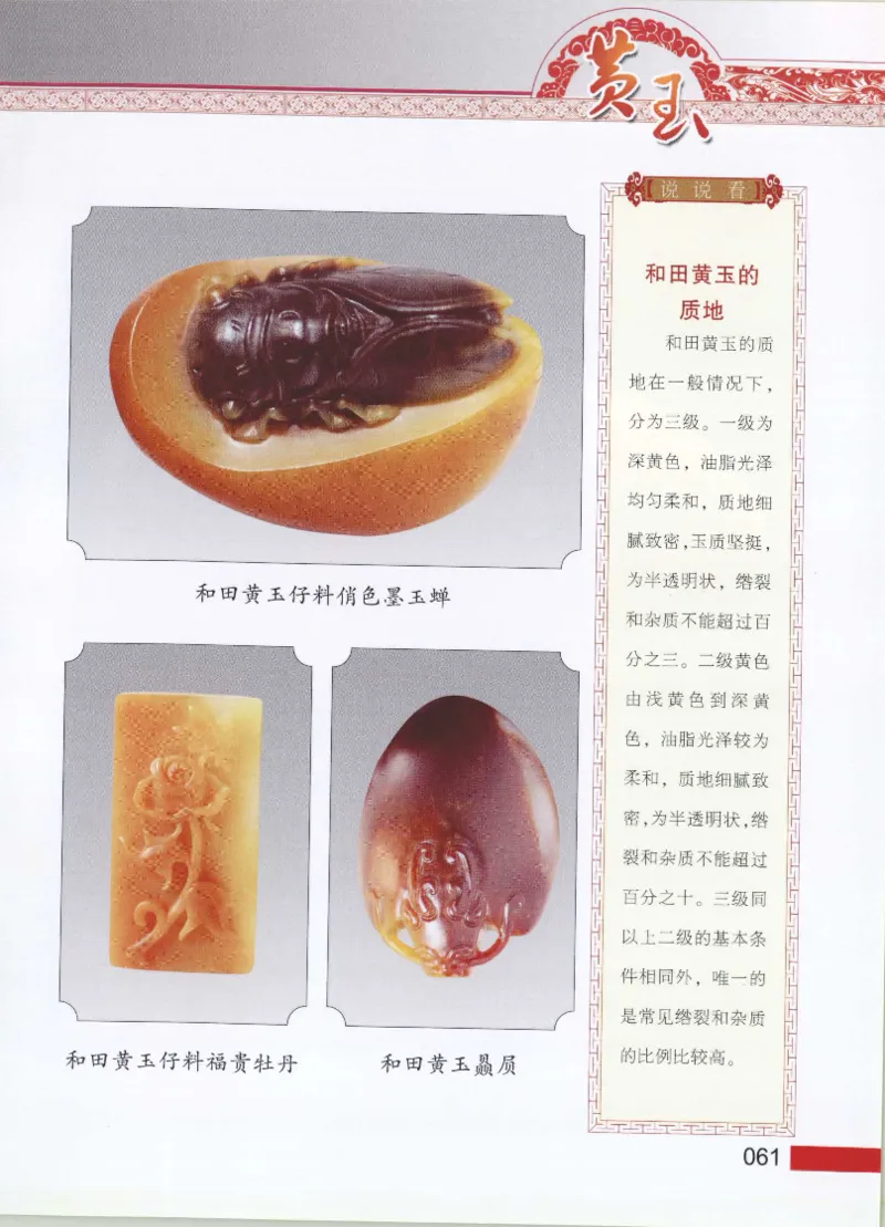中国新疆和田玉黄玉__X018-玉石珠宝鉴定教程最新合集_7、和田玉鉴定专题全套课程_和田玉电子书