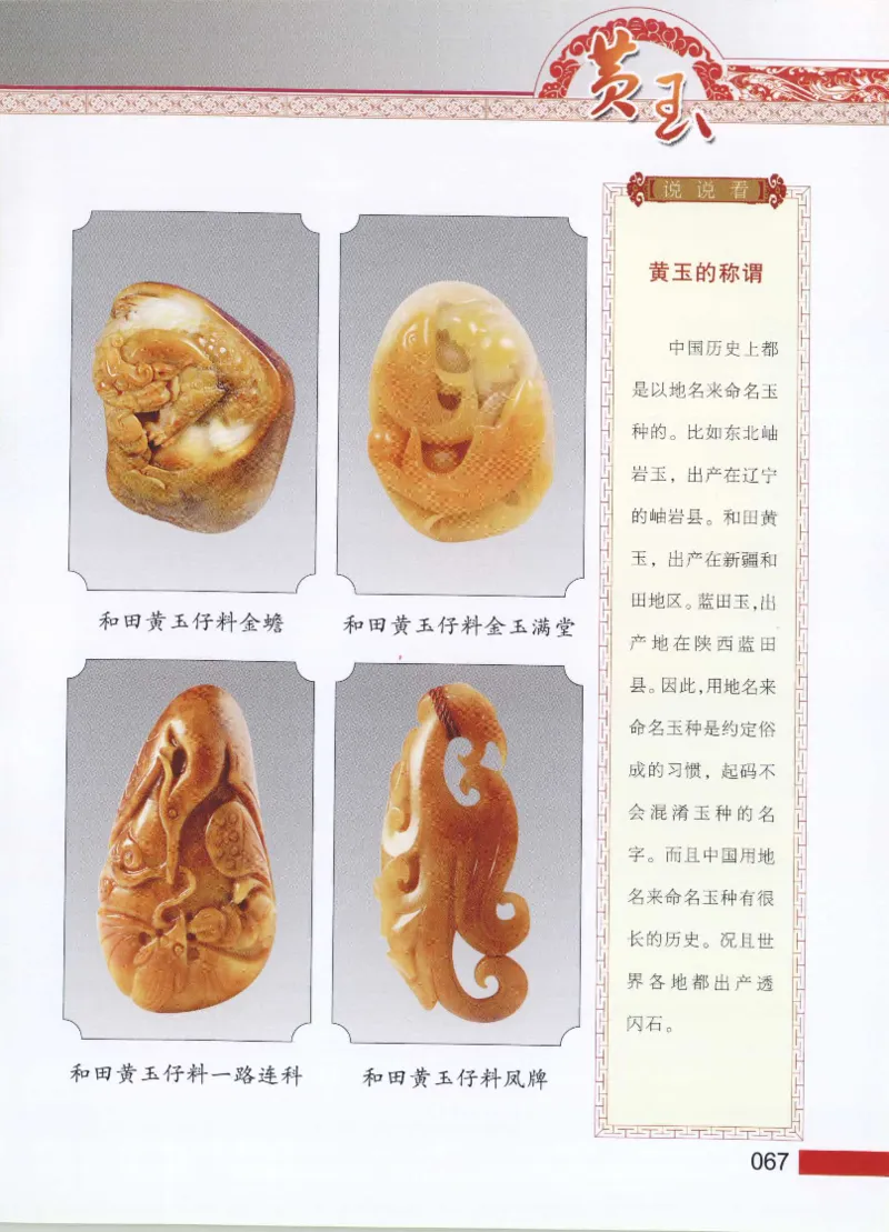 中国新疆和田玉黄玉__X018-玉石珠宝鉴定教程最新合集_7、和田玉鉴定专题全套课程_和田玉电子书