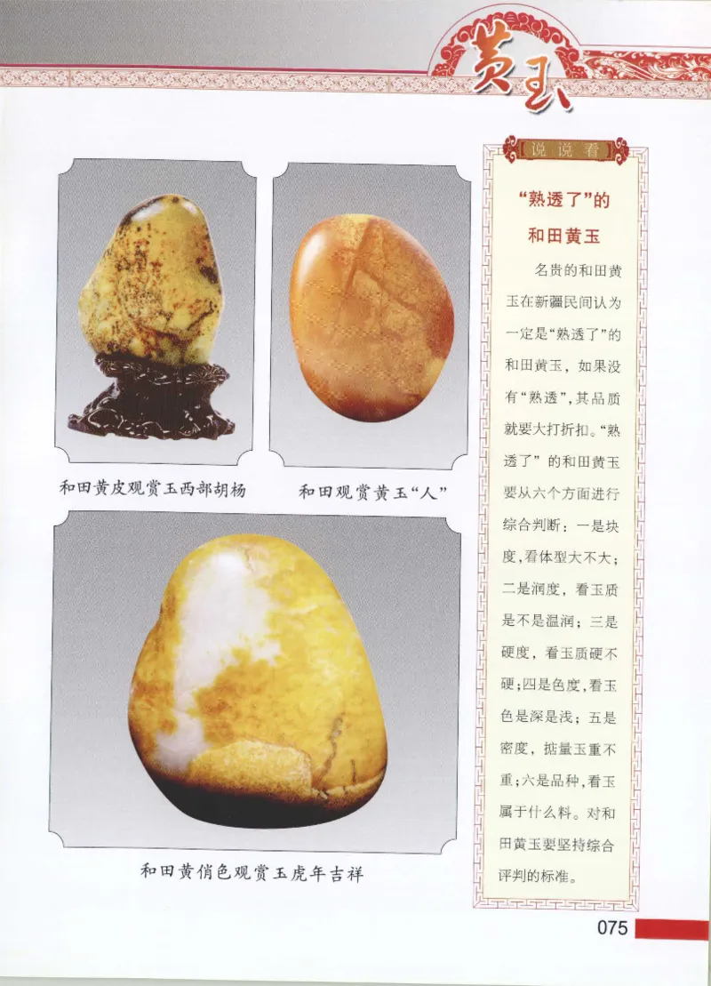 中国新疆和田玉黄玉__X018-玉石珠宝鉴定教程最新合集_7、和田玉鉴定专题全套课程_和田玉电子书