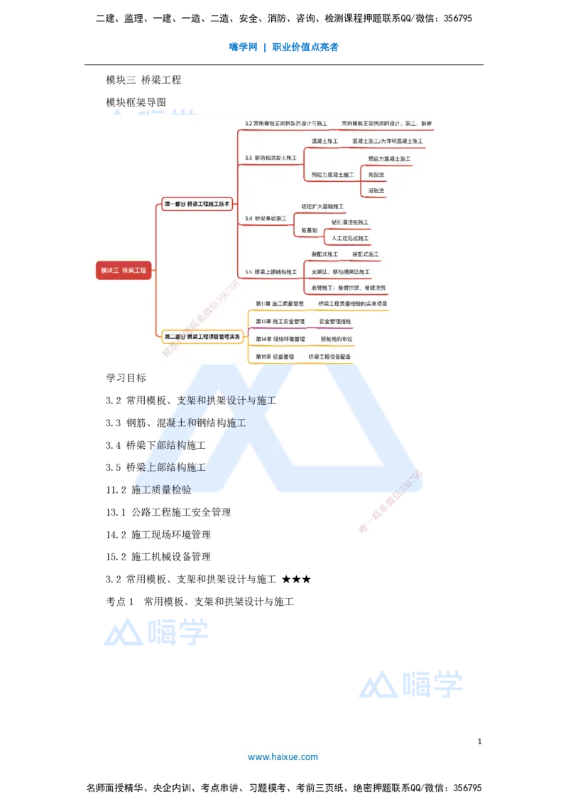 16.2025黄铃-考前拔分速成-（15）模块三桥梁工程1_2026年一级建造师_2026年一建公路_2025年一建公路SVIP_04-冲刺串讲✿考点强化✿小灶集训_23-公路《考前拔分速成》黄铃HX_讲义