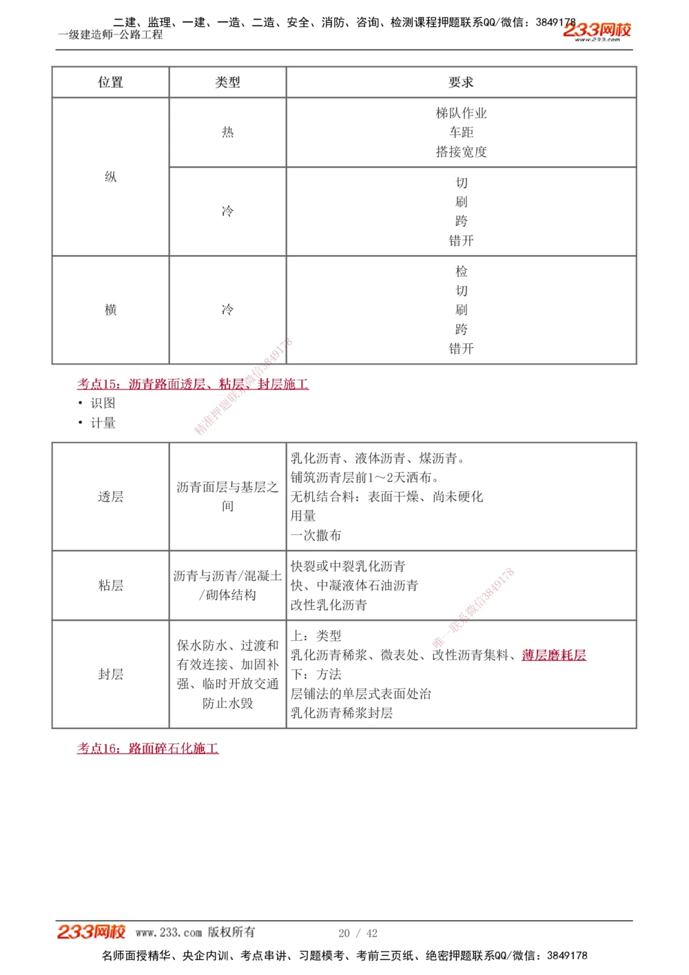 1-10_2026年一级建造师_2026年一建公路_2025年一建公路SVIP_04-冲刺串讲✿考点强化✿小灶集训_20-公路《高频考点班》安慧233