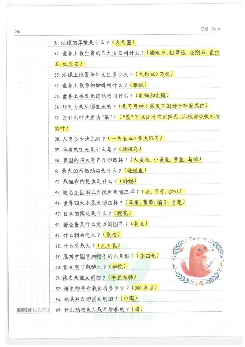 小学学霸笔记-语文_小学初中学霸笔记类资料汇总6.33GB_小学语数英学霸笔记268.56MB