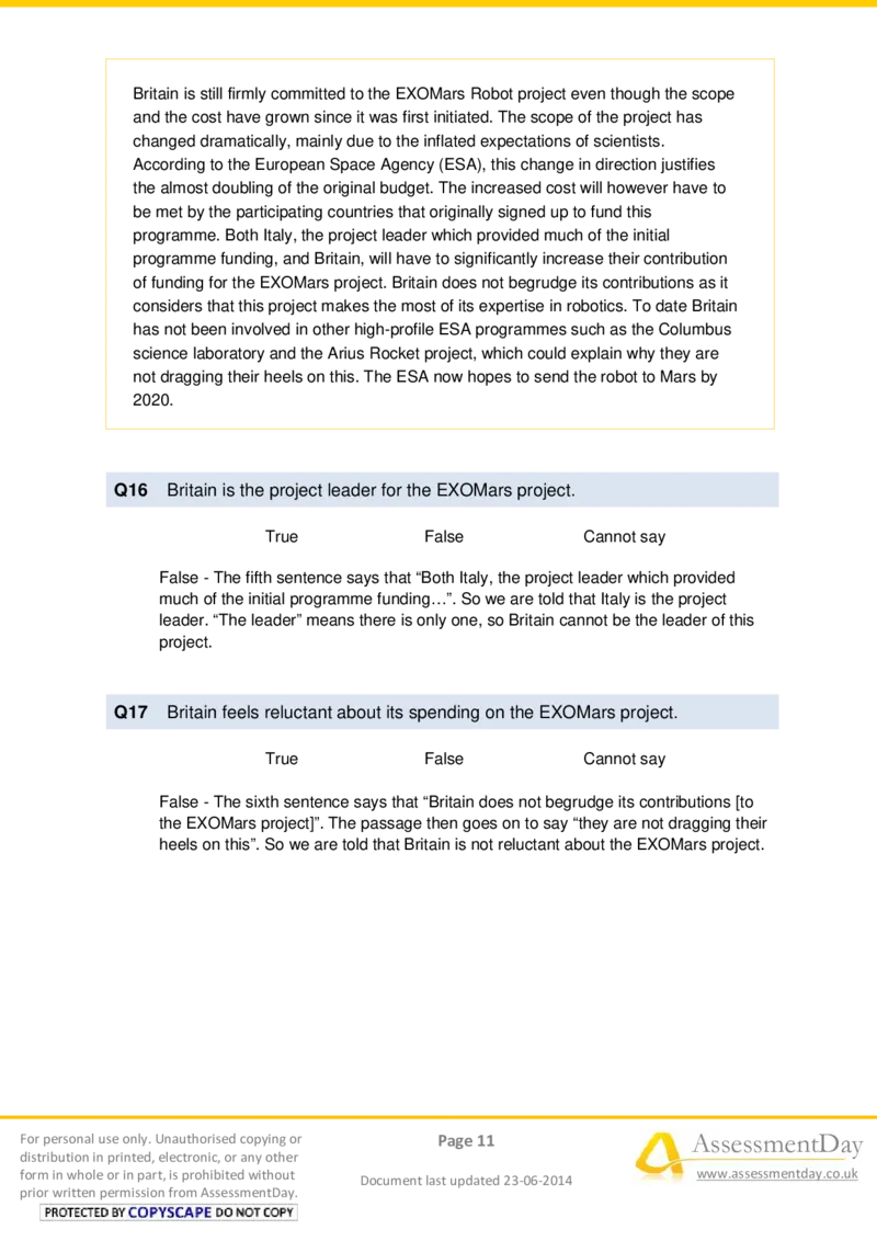 VerbalReasoningTest2-Solutions_2025春招题库汇总_八大题库-1_04八大汇总_信永中和_专业题综合知识-参考_英文题_VerbalReasoningTests