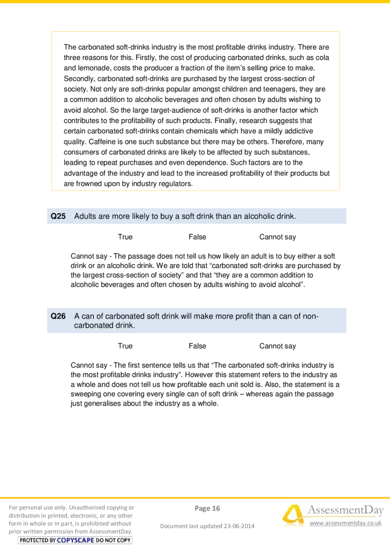 VerbalReasoningTest2-Solutions_2025春招题库汇总_八大题库-1_04八大汇总_信永中和_专业题综合知识-参考_英文题_VerbalReasoningTests