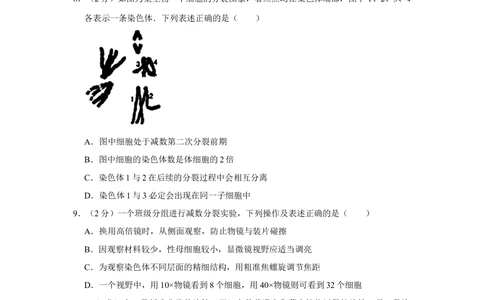 2013年高考生物试卷（江苏）（空白卷）_生物历年高考真题_新&middot;Word版2008-2025&middot;高考生物真题_生物（按试卷类型分类）2008-2025_自主命题卷&middot;生物（2008-2025）_江苏自主命题&middot;生物（2008-2025）