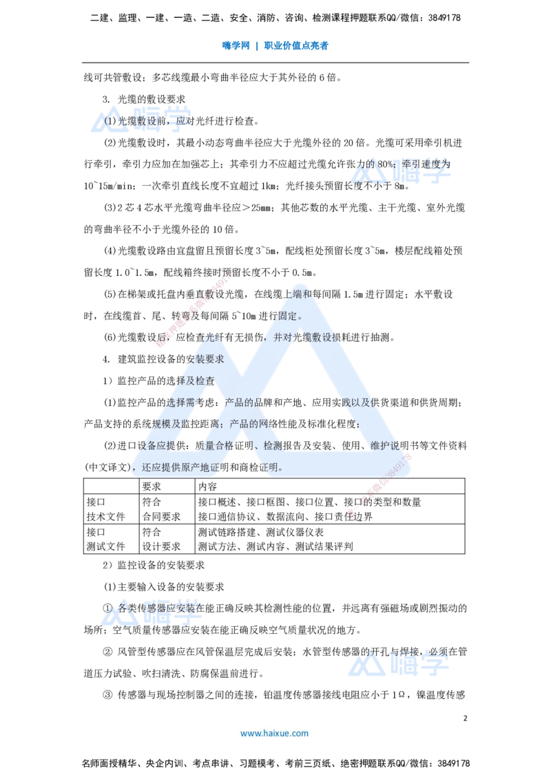 10.2025杨海军-考前拔分速成-（9）智能化系统工程施工技术_2026年一级建造师_2026年一建机电_2025年一建机电SVIP_04-冲刺串讲✿考点强化✿小灶集训_讲义