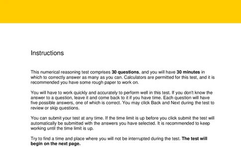 NumericalReasoningTest3-Solutions_2025春招题库汇总_十大行测题库_2023年十大热门题库更新中_05、TalentQ汇总_TalentQ测试题（适合大多数外资银行以及其他企业）_NumericalReasoning