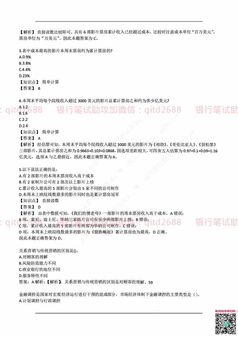 中国邮蓄银行2018年招聘考试笔试真题及答案解析_2025春招题库汇总_银行题库-1_银行全套上岸资料_各银行笔试真题_邮储上岸资料_邮储银行历年真题