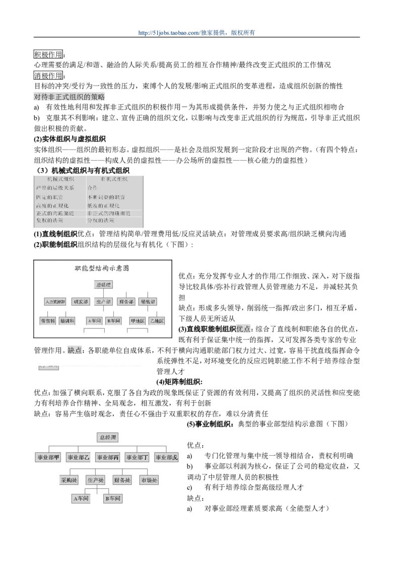 市场类方向专业面高频考查知识点--管理学_2025春招题库汇总_通信运营商_04-中国电信_中国电信运营商面试_dianxin面试资料