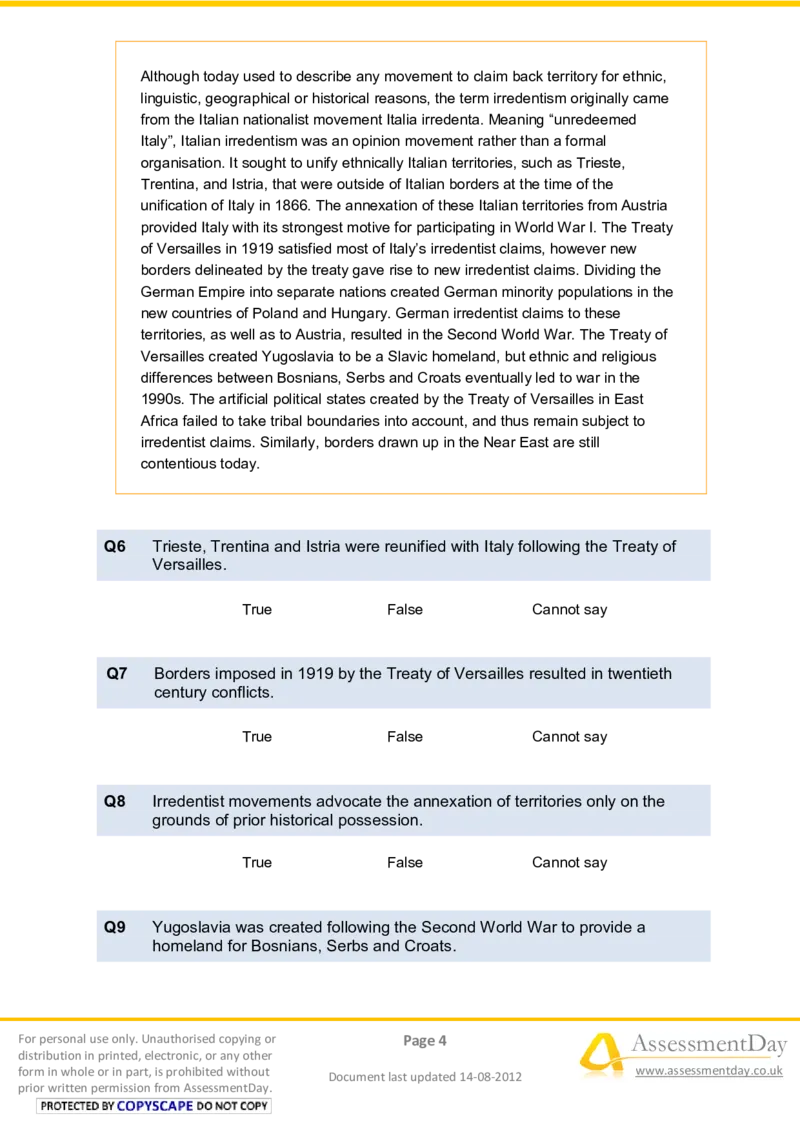 VerbalReasoningTest11-Questions_2025春招题库汇总_八大题库-1_04八大汇总_信永中和_专业题综合知识-参考_英文题_VerbalReasoningTests