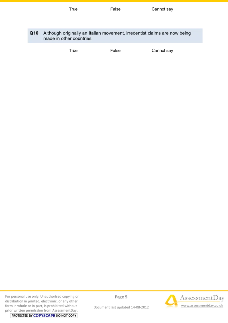 VerbalReasoningTest11-Questions_2025春招题库汇总_八大题库-1_04八大汇总_信永中和_专业题综合知识-参考_英文题_VerbalReasoningTests