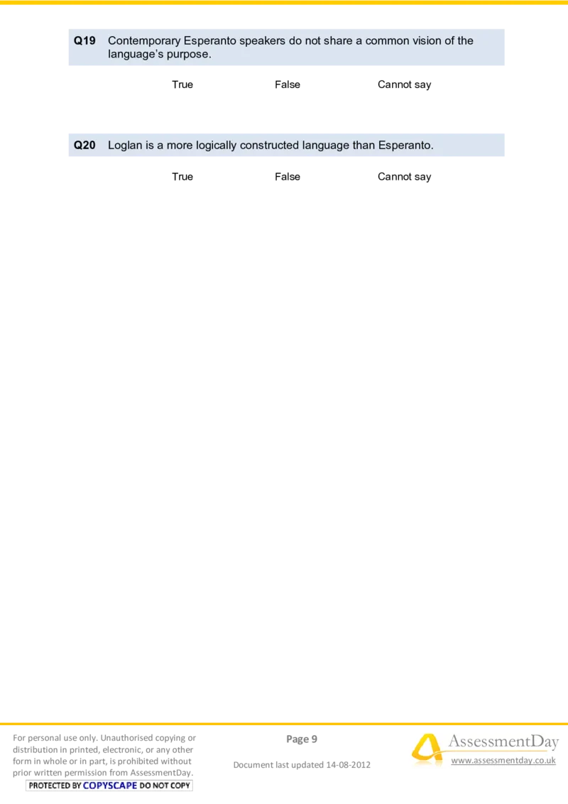VerbalReasoningTest11-Questions_2025春招题库汇总_八大题库-1_04八大汇总_信永中和_专业题综合知识-参考_英文题_VerbalReasoningTests