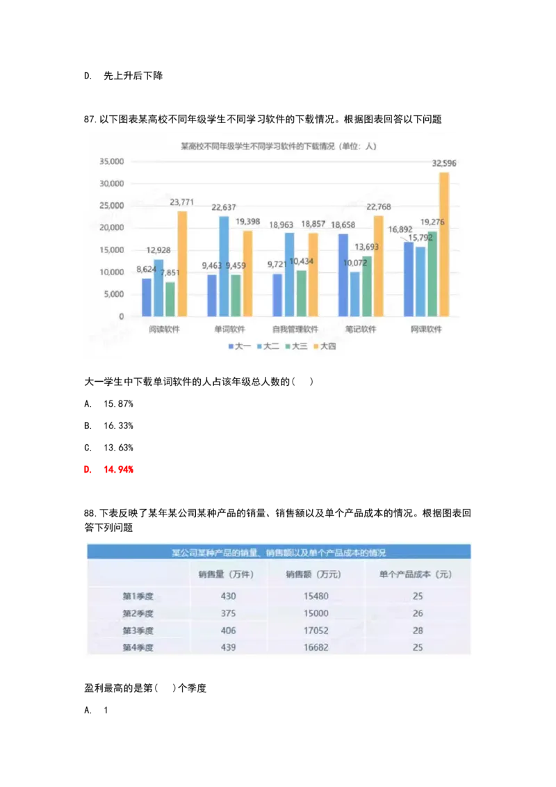 冲刺版2024秋招北森最新整理题库数学百题（可搜）_2025春招题库汇总_北森_北sen_最新24届秋招题库-可搜