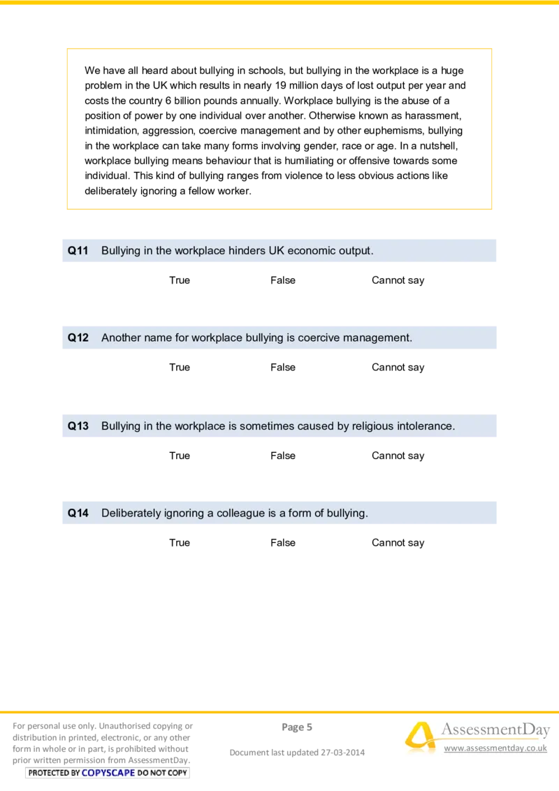 VerbalReasoningTest3-Questions_2025春招题库汇总_八大题库-1_04八大汇总_信永中和_专业题综合知识-参考_英文题_VerbalReasoningTests