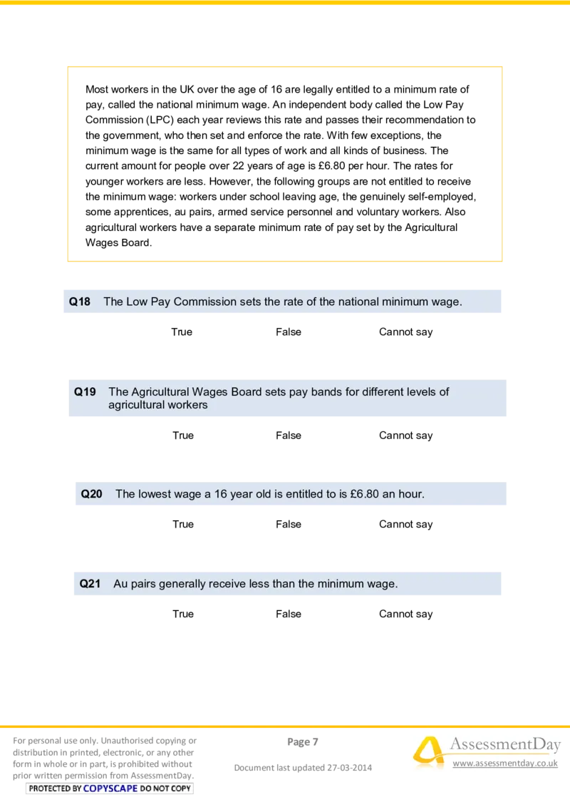 VerbalReasoningTest3-Questions_2025春招题库汇总_八大题库-1_04八大汇总_信永中和_专业题综合知识-参考_英文题_VerbalReasoningTests