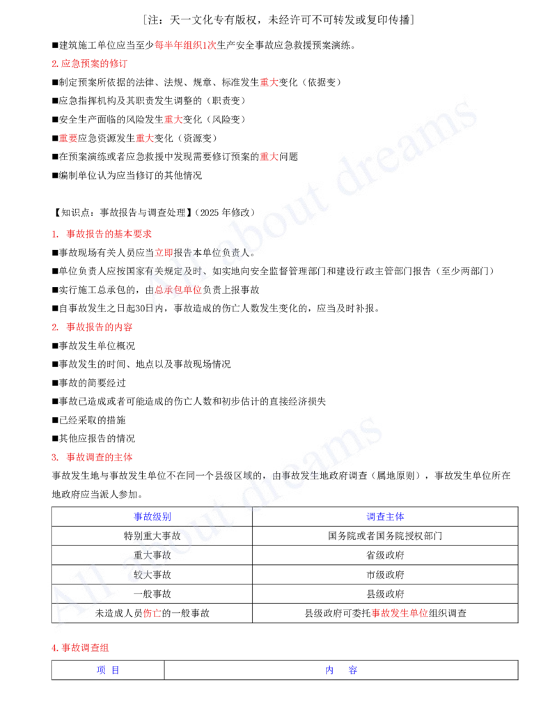 2025-30-第6章-6.5、6.6-施工生产安全事故的应急救援和调查处理、政府主管部门安全生产监督管理_2026年一建法规_2025年一建法规SVIP_02-基础精讲✿高端面授✿深度强化_王竹梅_讲义