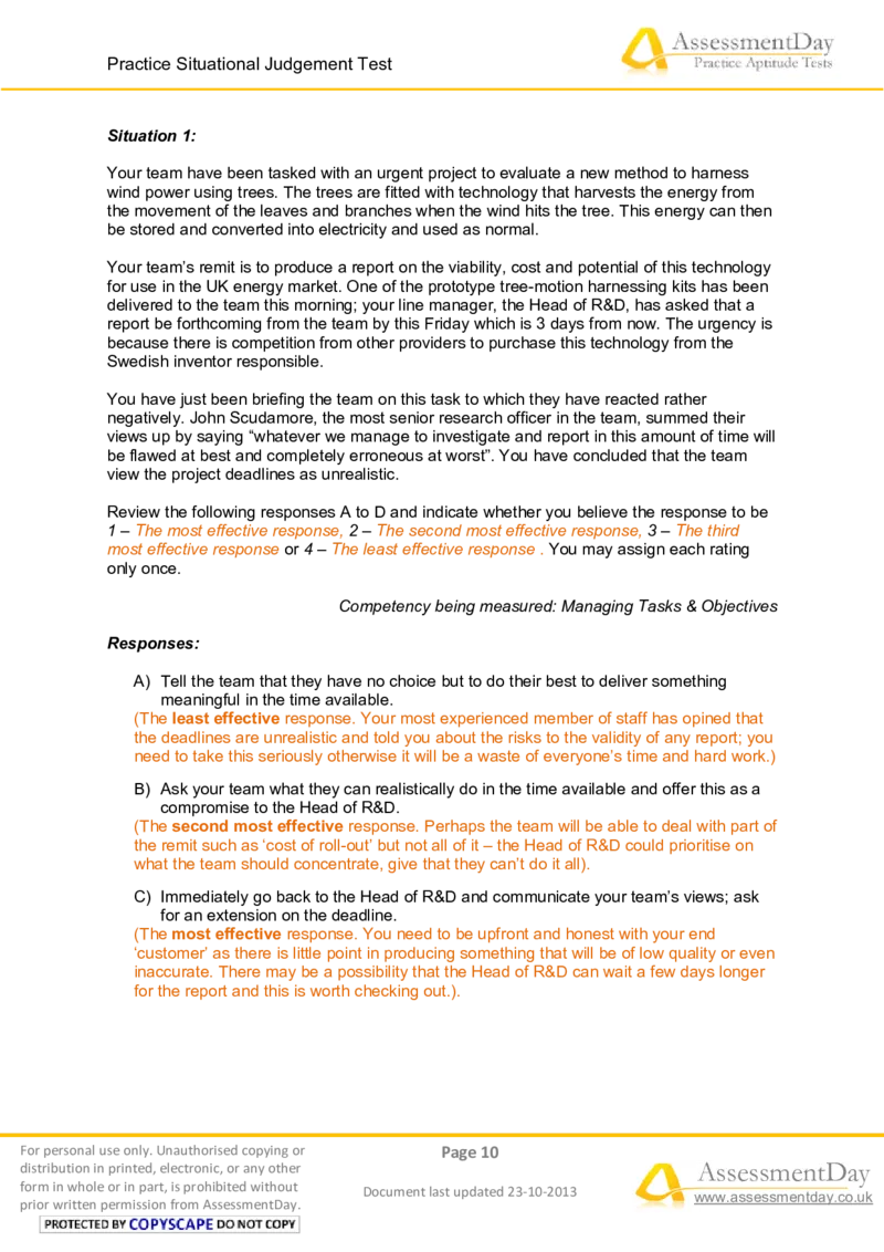 SJT4-Answers_2025春招题库汇总_十大行测题库_2023年十大热门题库更新中_05、TalentQ汇总_TalentQ测试题（适合大多数外资银行以及其他企业）_1必看SituationalJudgementTest（SJT）（约60道）
