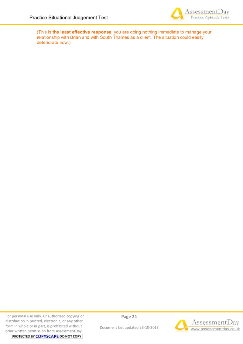 SJT4-Answers_2025春招题库汇总_十大行测题库_2023年十大热门题库更新中_05、TalentQ汇总_TalentQ测试题（适合大多数外资银行以及其他企业）_1必看SituationalJudgementTest（SJT）（约60道）