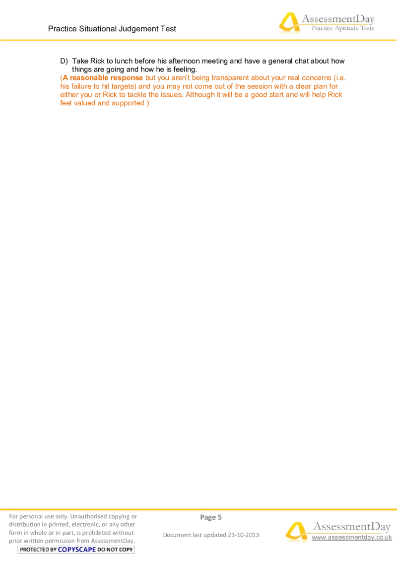 SJT4-Answers_2025春招题库汇总_十大行测题库_2023年十大热门题库更新中_05、TalentQ汇总_TalentQ测试题（适合大多数外资银行以及其他企业）_1必看SituationalJudgementTest（SJT）（约60道）