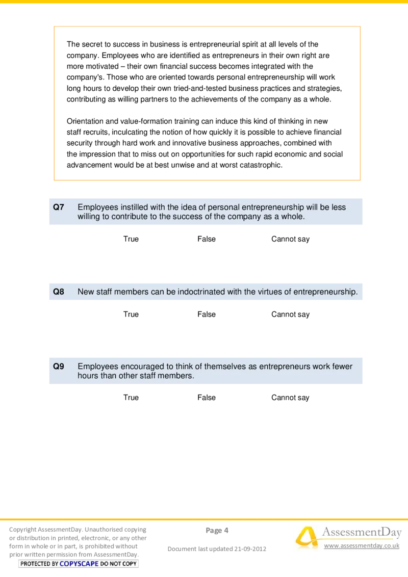 VerbalReasoningTest4-Questions_2025春招题库汇总_十大行测题库_2023年十大热门题库更新中_05、TalentQ汇总_TalentQ测试题（适合大多数外资银行以及其他企业）_VerbalReasoning