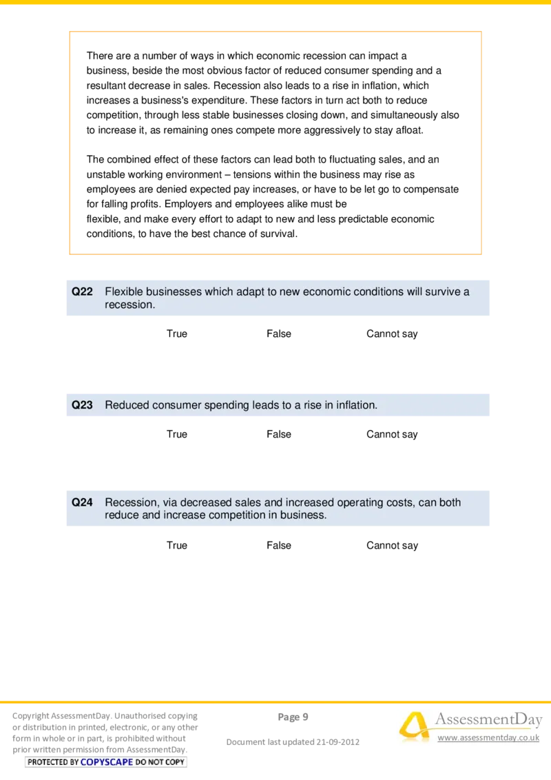 VerbalReasoningTest4-Questions_2025春招题库汇总_十大行测题库_2023年十大热门题库更新中_05、TalentQ汇总_TalentQ测试题（适合大多数外资银行以及其他企业）_VerbalReasoning