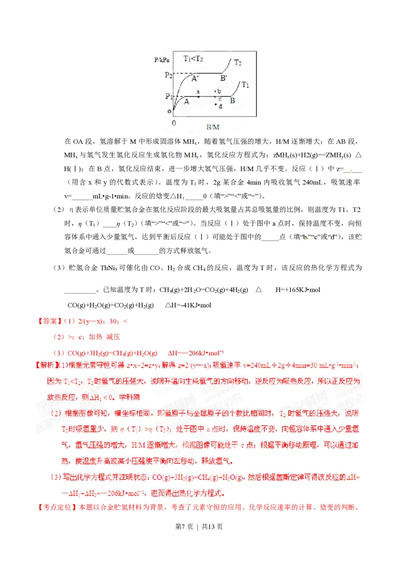 2015年高考化学试卷（山东）（解析卷）_历年高考真题合集_化学历年高考真题_新&middot;PDF版2008-2025&middot;高考化学真题_化学（按试卷类型分类）2008-2025_自主命题卷&middot;化学（2008-2025）(1)