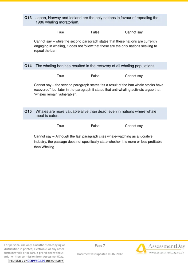 VerbalReasoningTest5-Solutions_2025春招题库汇总_十大行测题库_2023年十大热门题库更新中_05、TalentQ汇总_TalentQ测试题（适合大多数外资银行以及其他企业）_VerbalReasoning